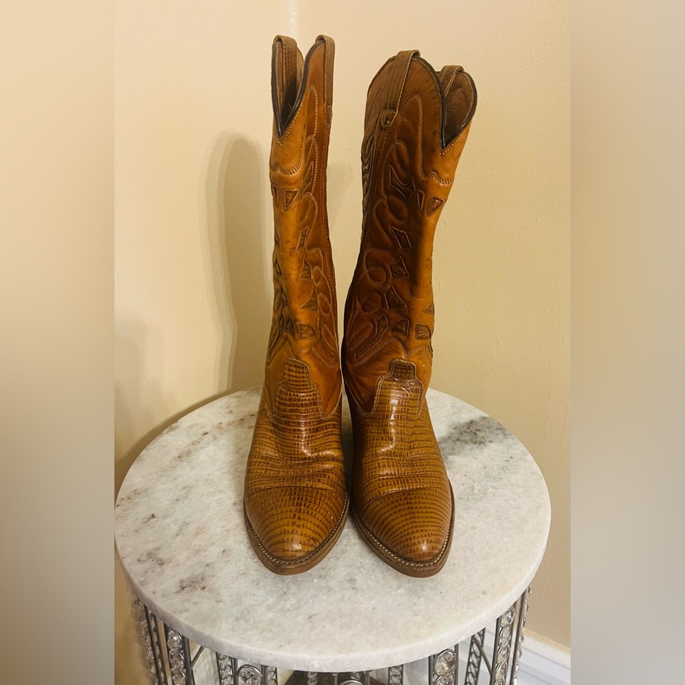 Levi’s Tanya Western Cowboy Boots Brown Leather Women’s Size 6 👢